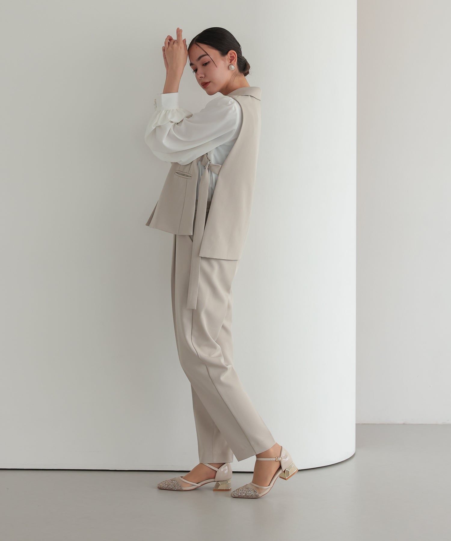 サイドベルトジレセットアップスーツ/22125607