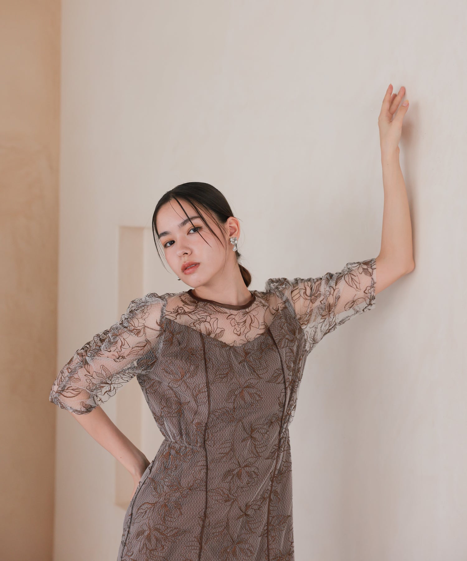 ブラウン/164cm/Mサイズ着用