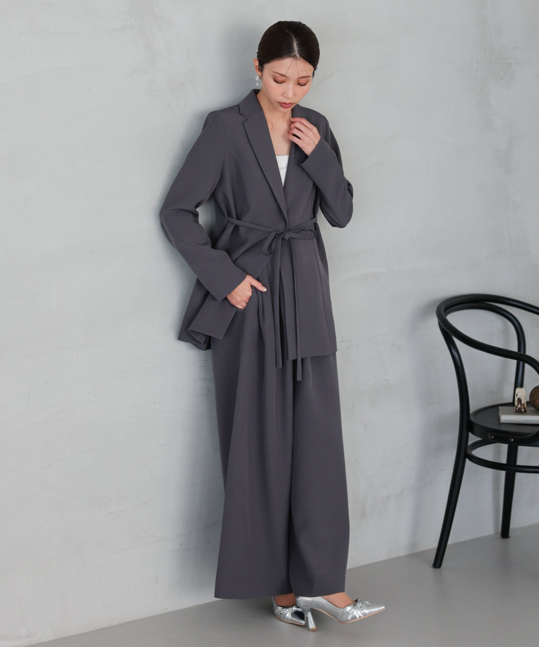 クラシックテーラード ウエストタイスーツ/22125610