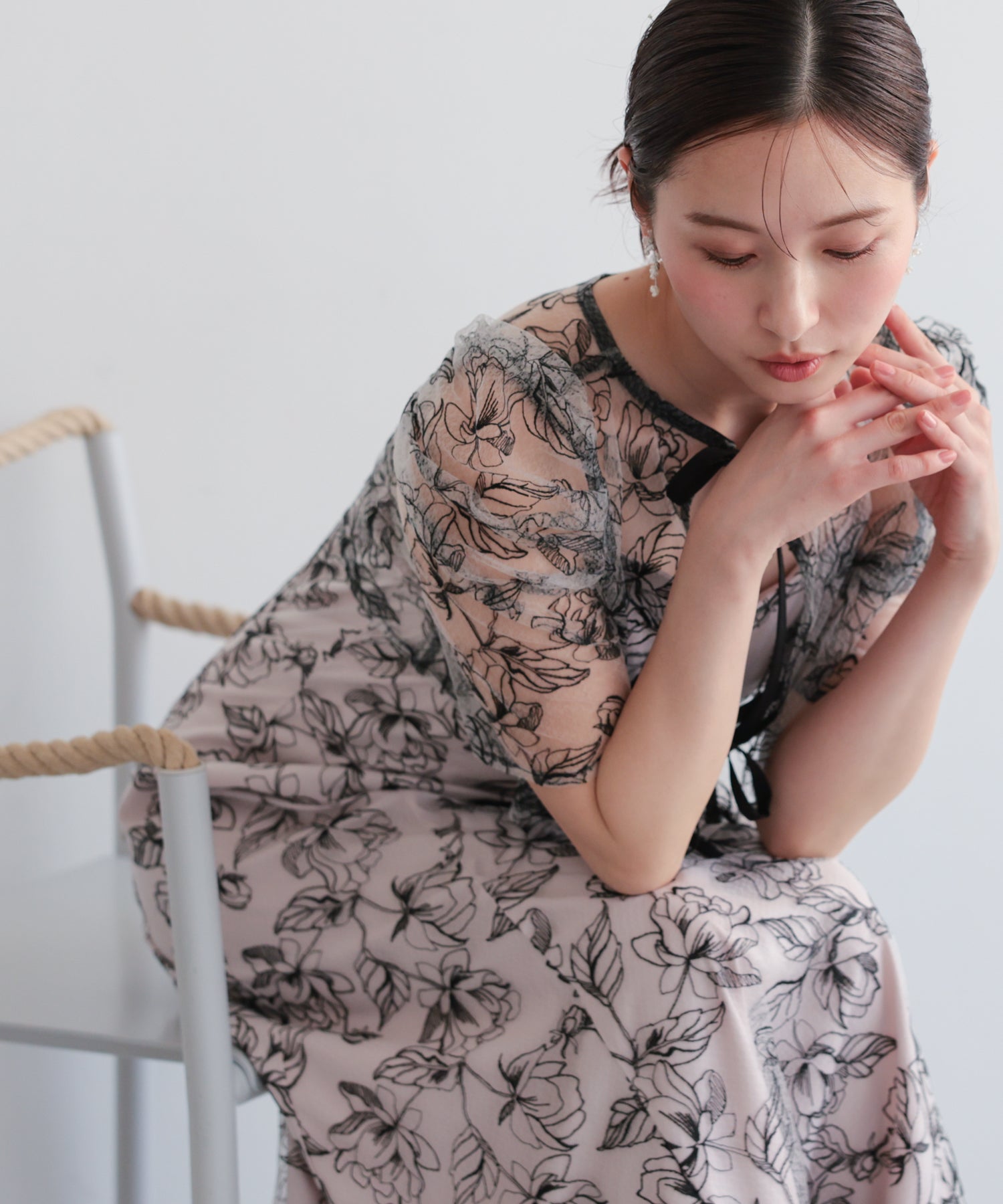 シアーレースボレロセットアップドレス/22325280