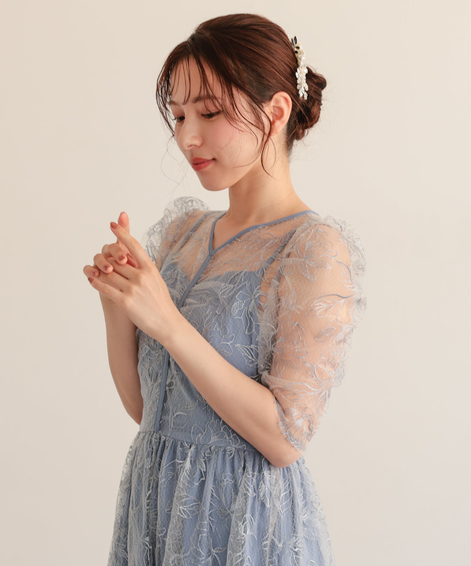 ライトブルー/163cm/Mサイズ着用