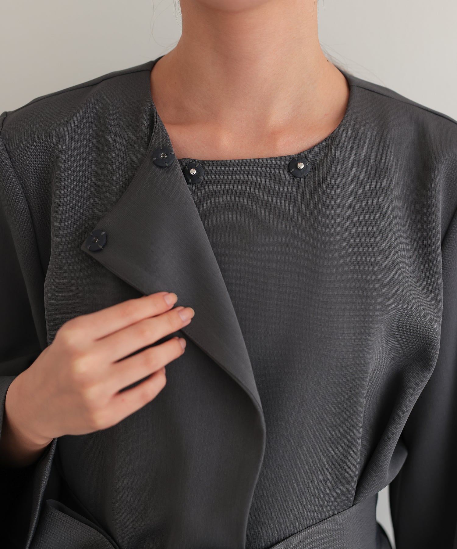 リボンペプラムセットアップスーツ/22125605