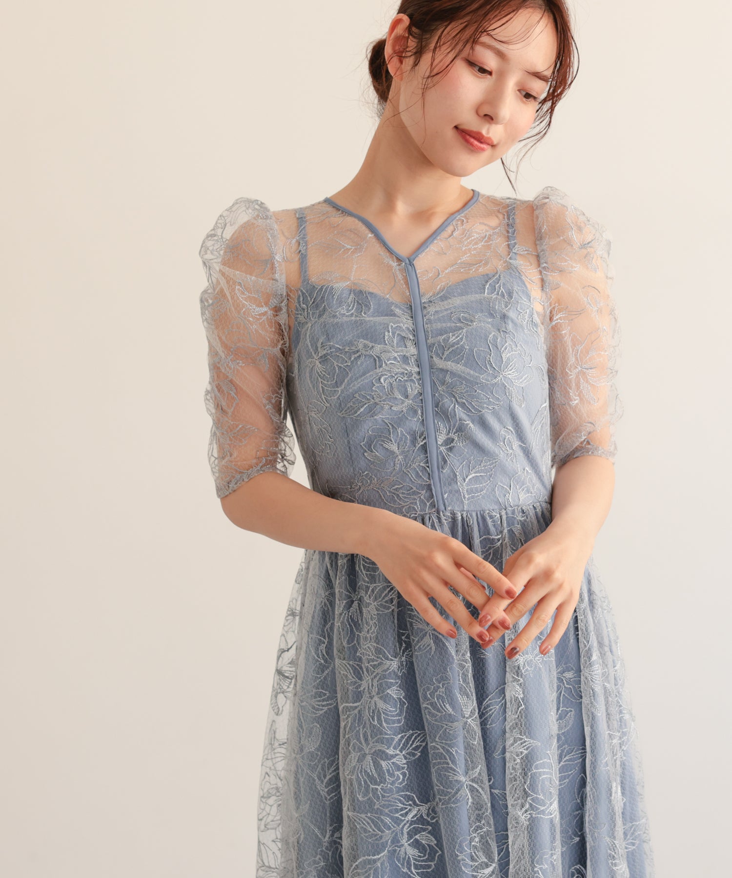 ライトブルー/163cm/Mサイズ着用