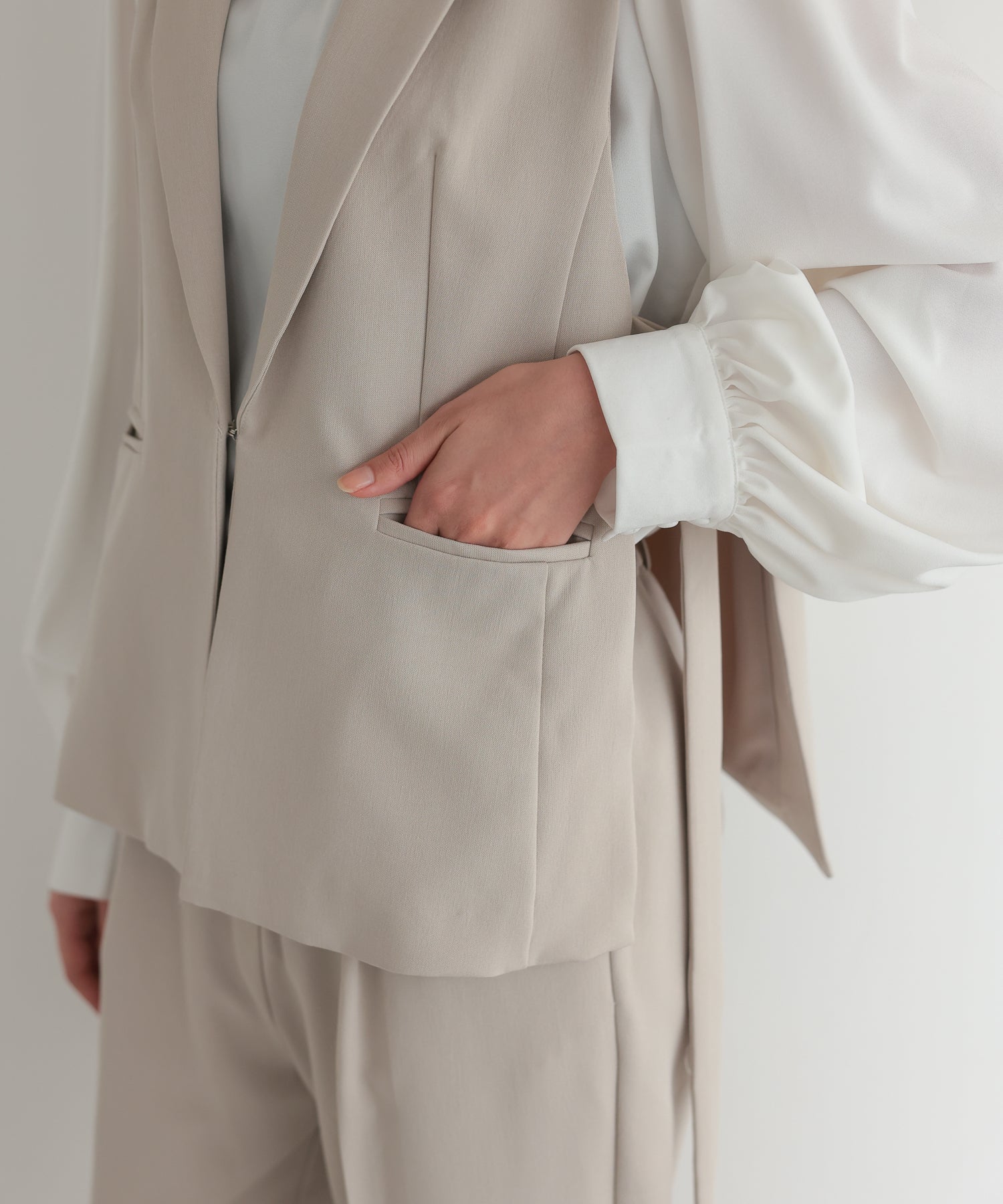 サイドベルトジレセットアップスーツ/22125607