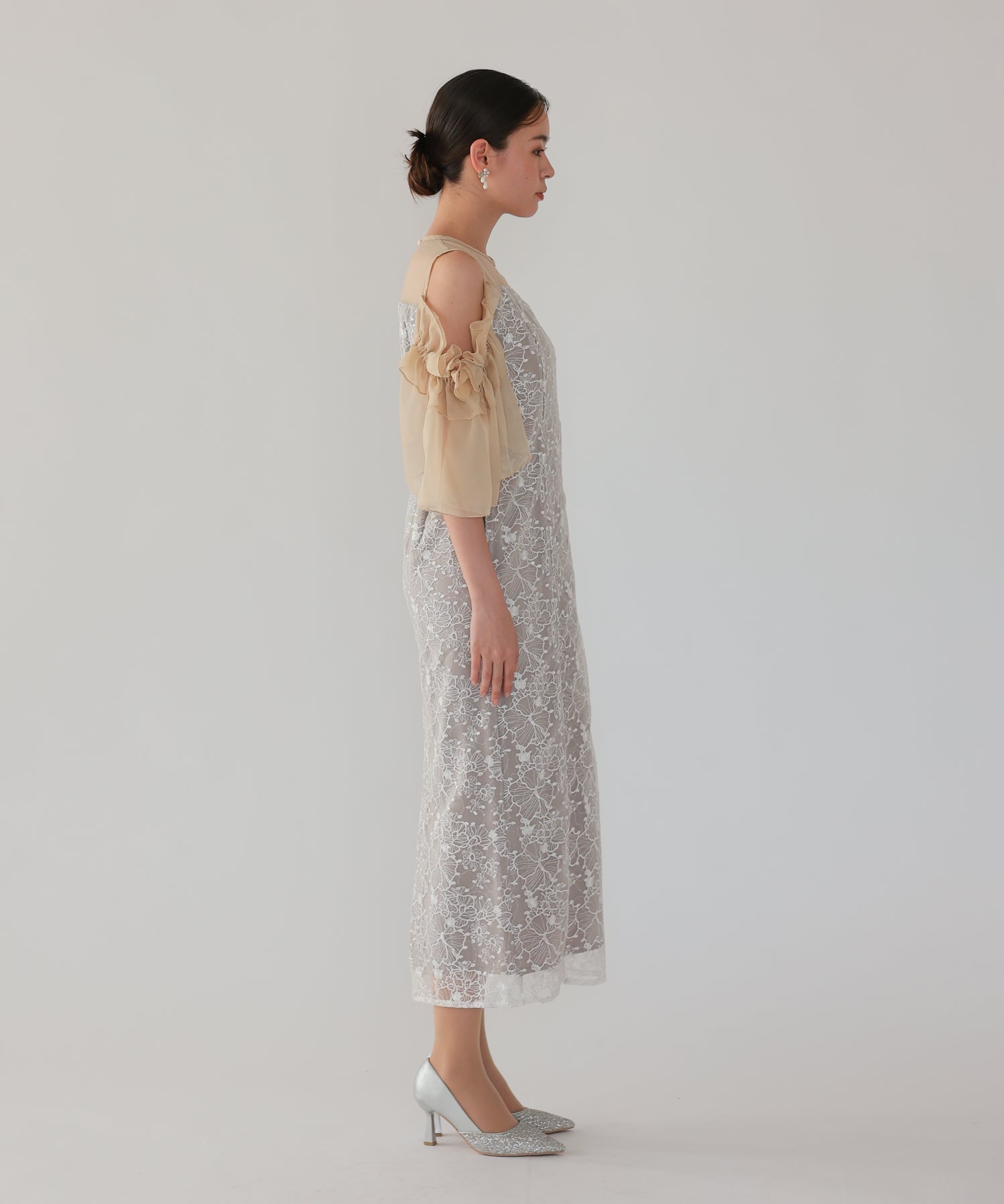 ベージュ/164cm/Mサイズ着用