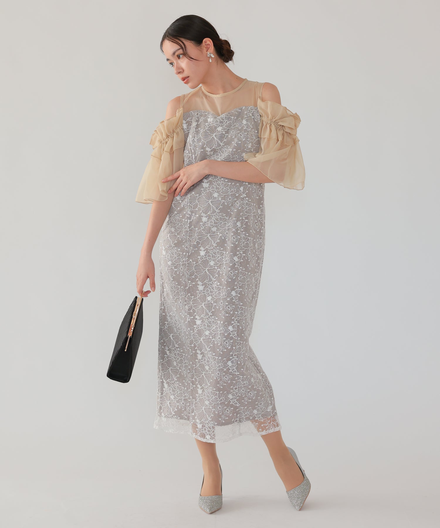 ベージュ/164cm/Mサイズ着用