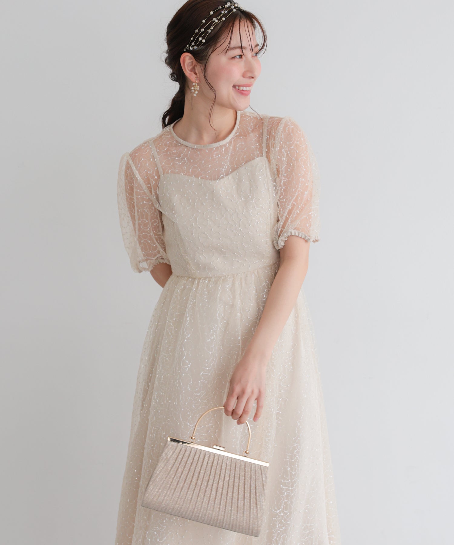 シアースパンコールフレアドレス/22326288