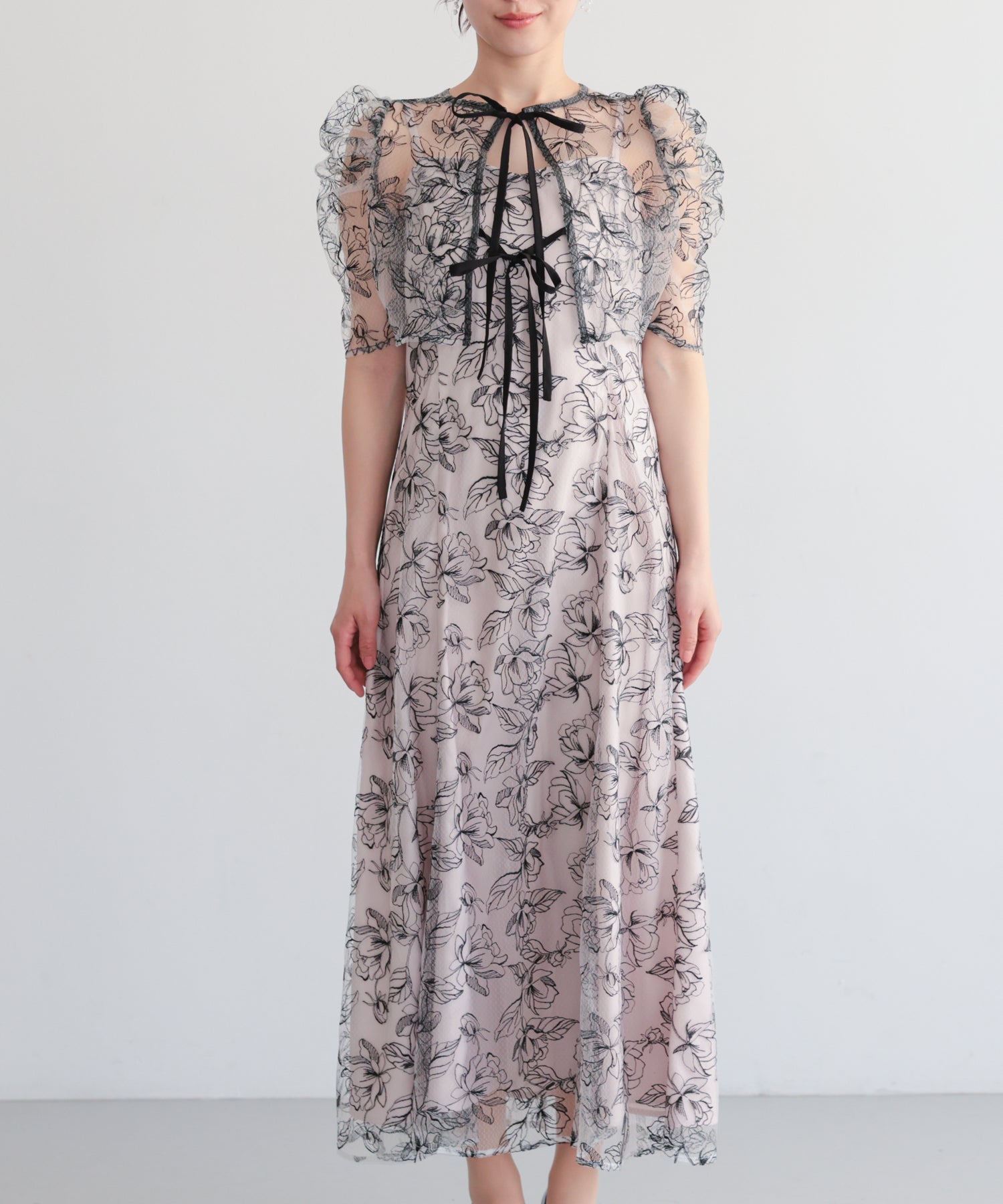 シアーレースボレロセットアップドレス/22325280