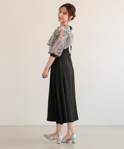 刺繍レースボレロセットドレス/22326294
