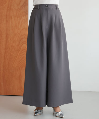 アシンメトリードレープパンツセットアップスーツ/22125609