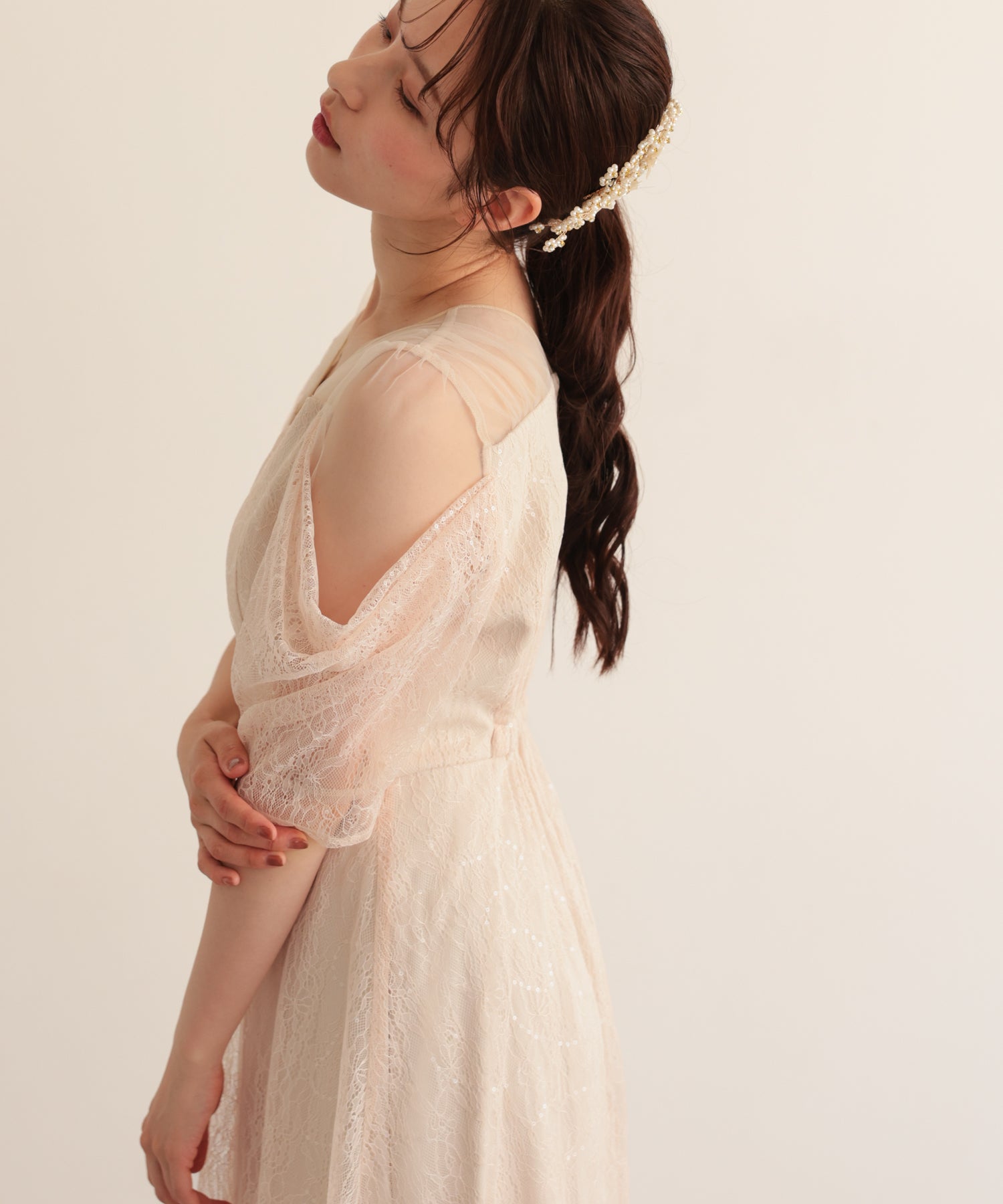 レースフレアロングドレス/22326291 – haremode
