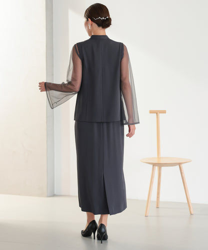 シアーレイヤード2WAYドレスセット/22325283