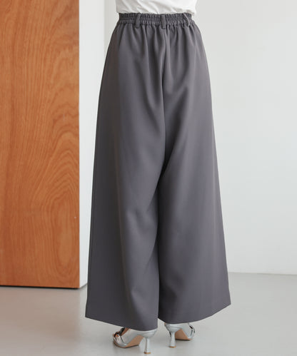 アシンメトリードレープパンツセットアップスーツ/22125609