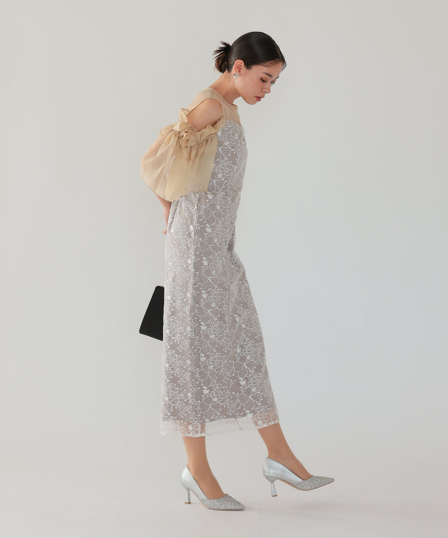 ベージュ/164cm/Mサイズ着用