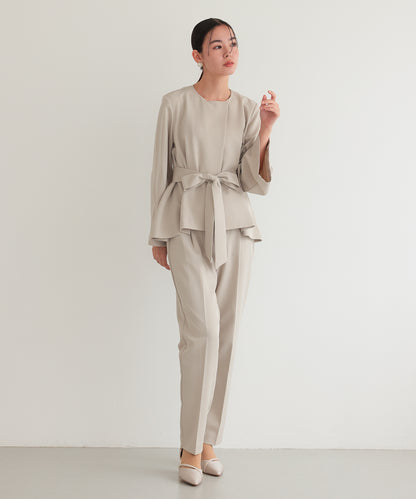 リボンペプラムセットアップスーツ/22125605