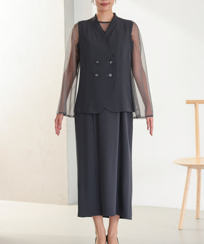 シアーレイヤード2WAYドレスセット/22325283