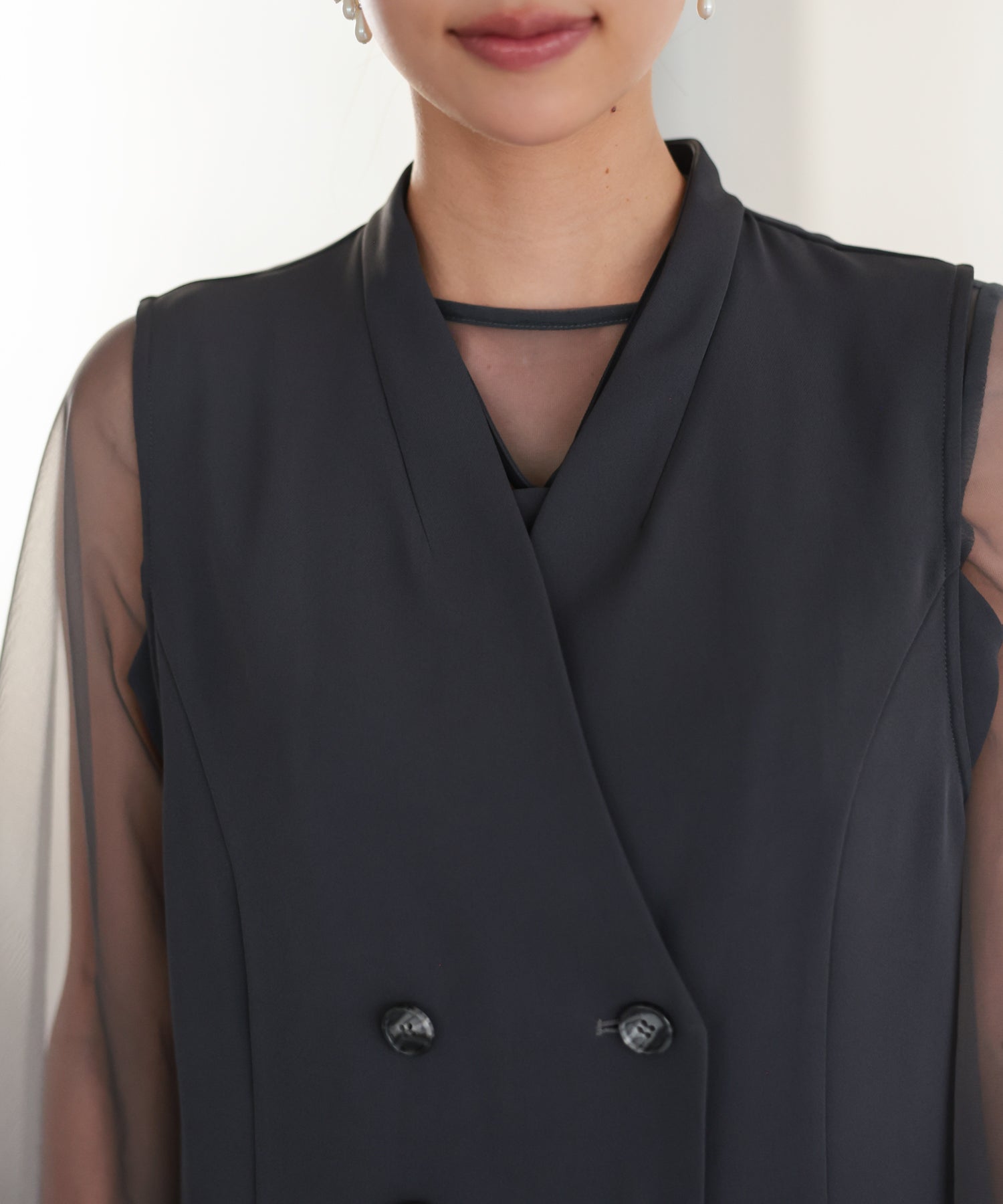 シアーレイヤード2WAYドレスセット/22325283