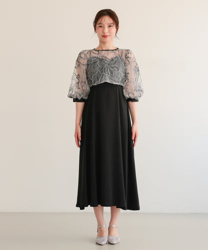 刺繍レースボレロセットドレス/22326294