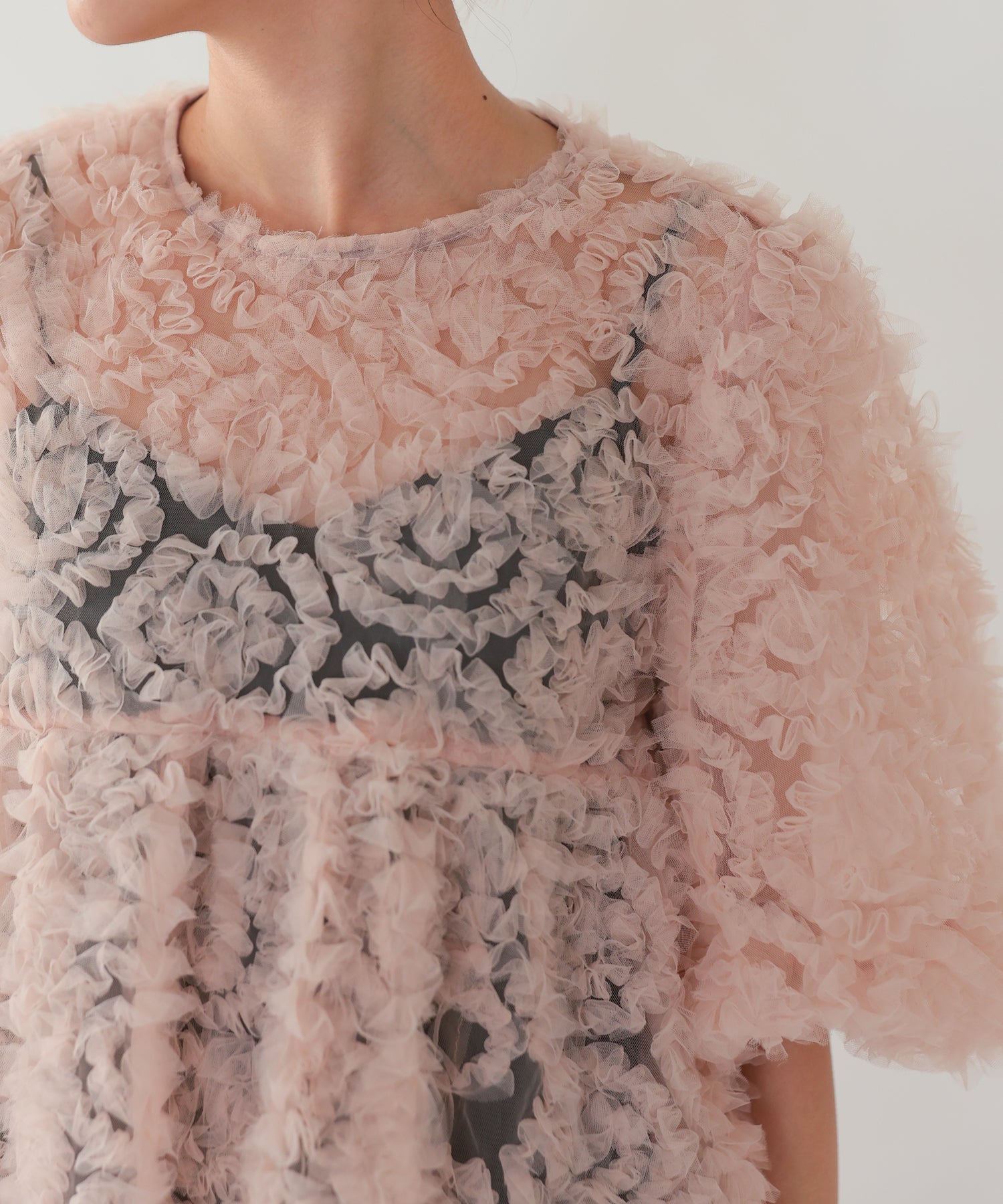 ピンク×チャコール