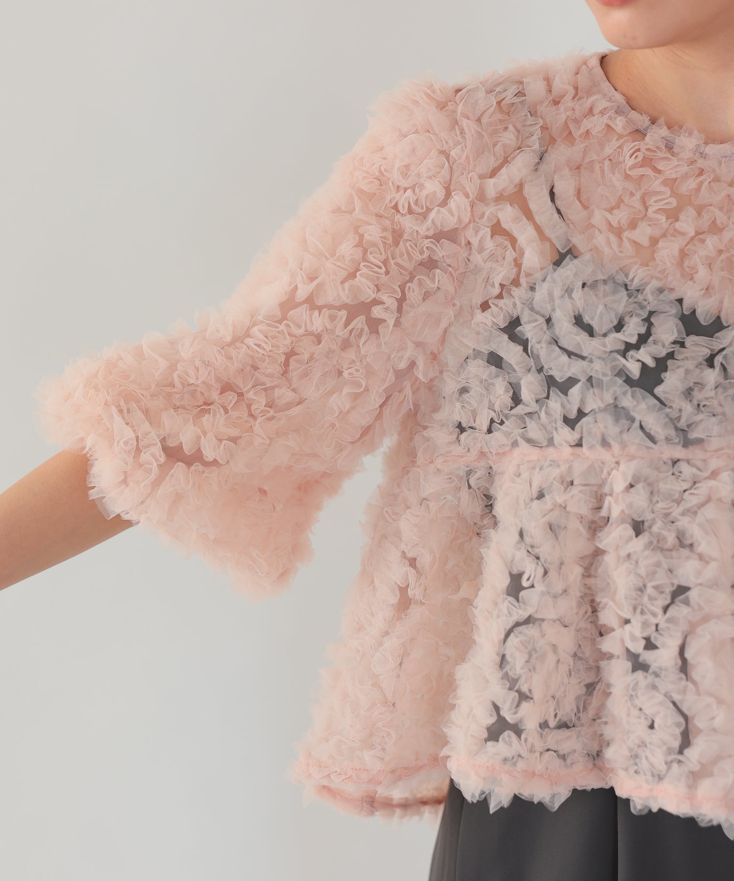 ピンク×チャコール