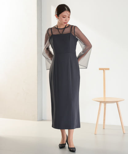 シアーレイヤード2WAYドレスセット/22325283