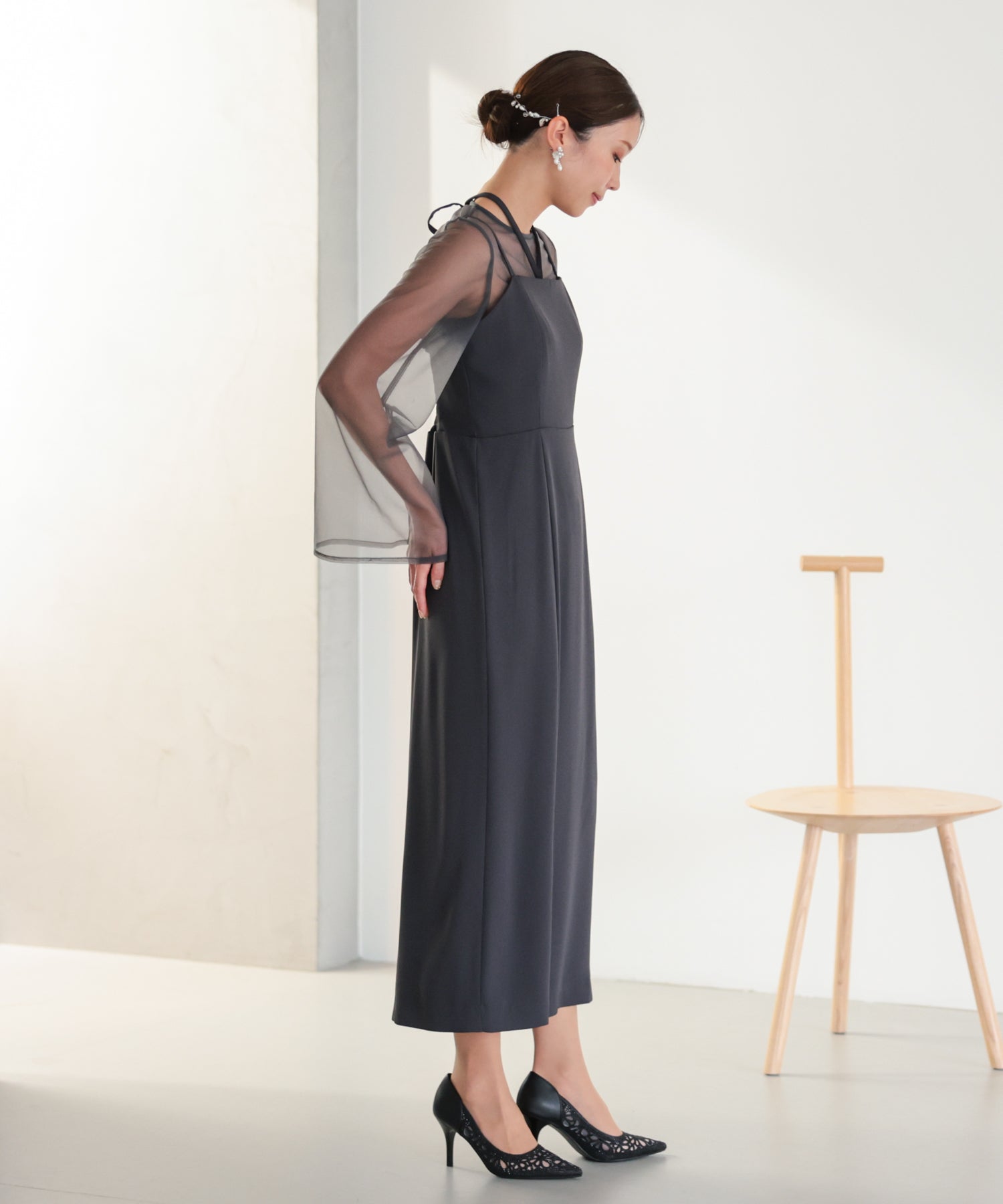 結婚式・お呼ばれドレス｜シアーレイヤード2WAYドレスセット/22325283