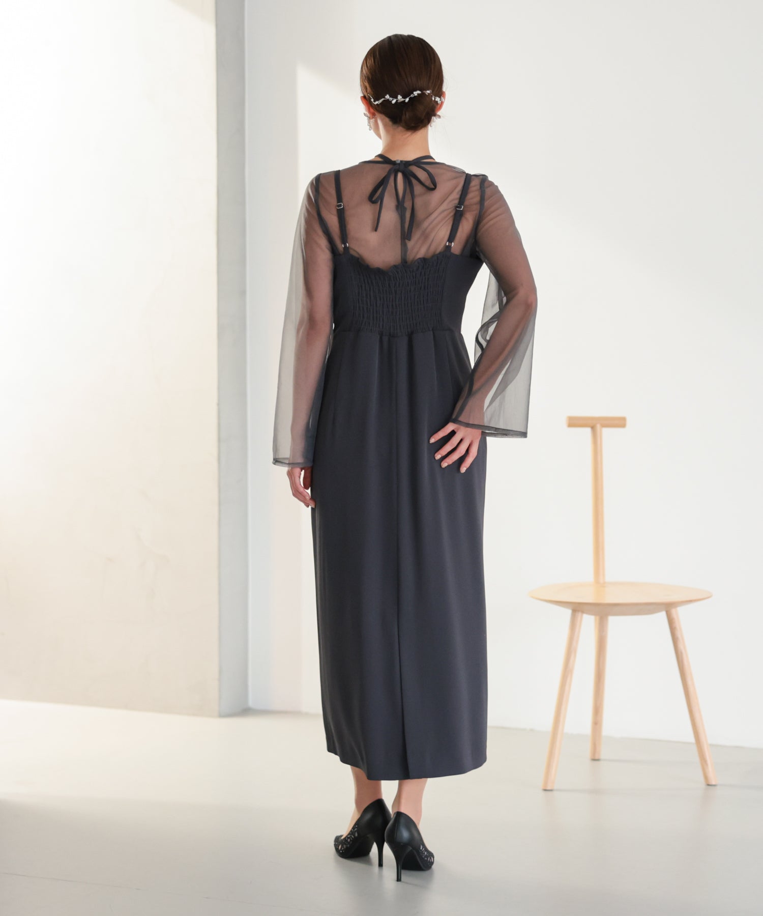 結婚式・お呼ばれドレス｜シアーレイヤード2WAYドレスセット/22325283