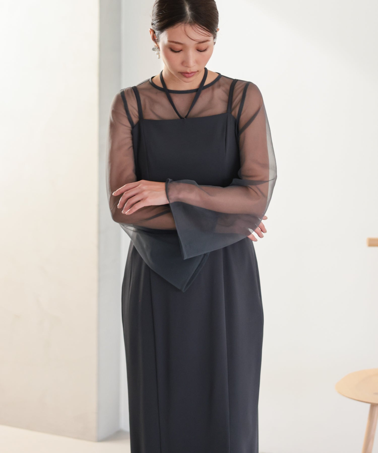 シアーレイヤード2WAYドレスセット/22325283