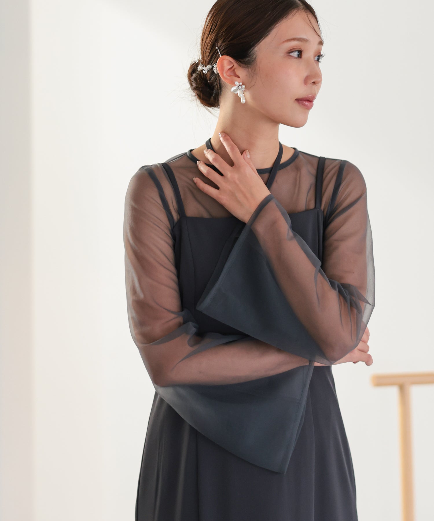 シアーレイヤード2WAYドレスセット/22325283