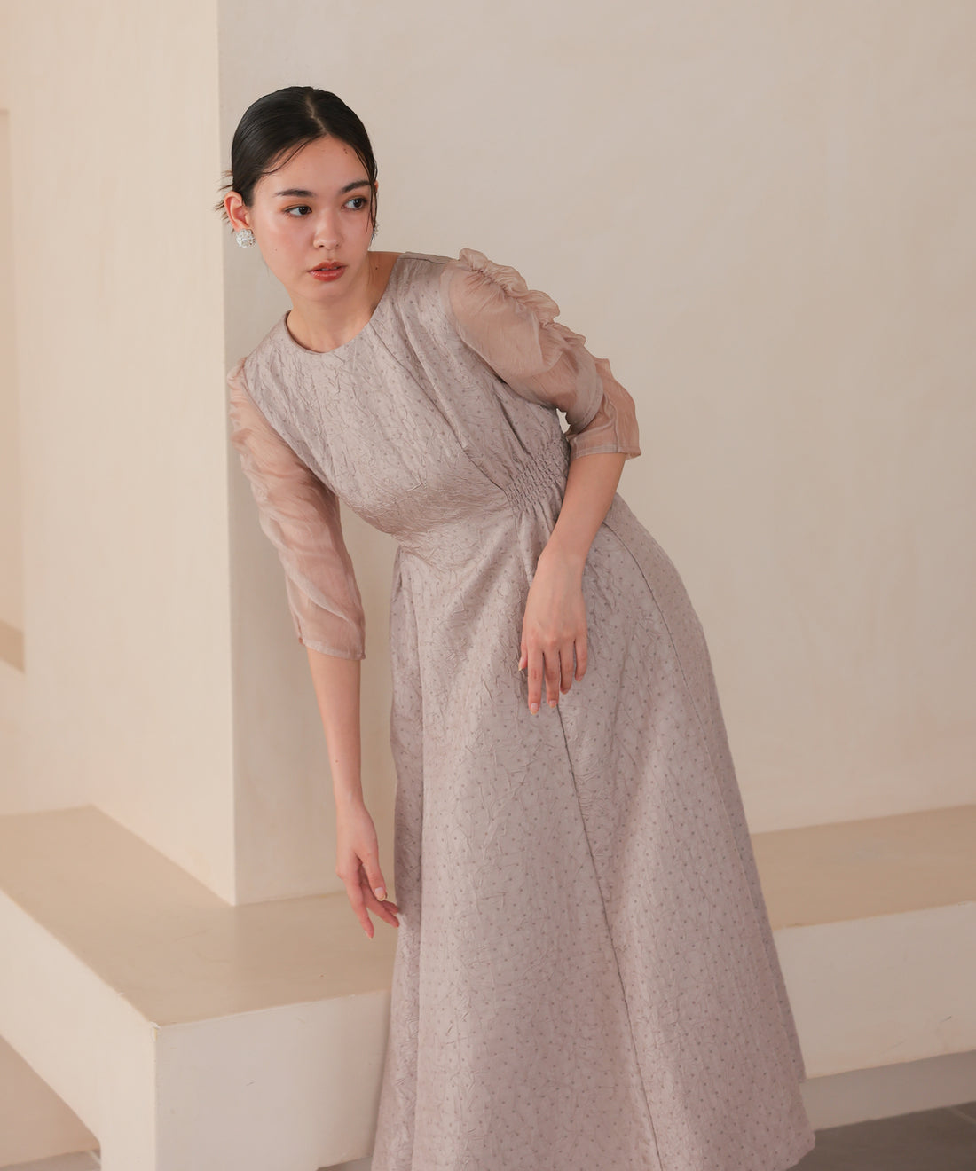 グレージュ/164cm/Mサイズ着用