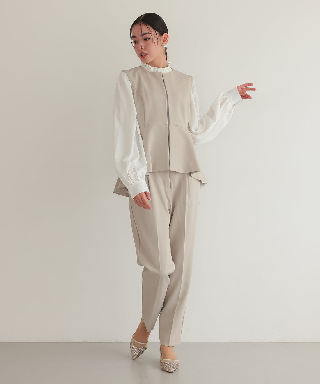 クルーネックベストセットアップスーツ/22125604