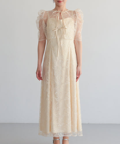 シアーレースボレロセットアップドレス/22325280