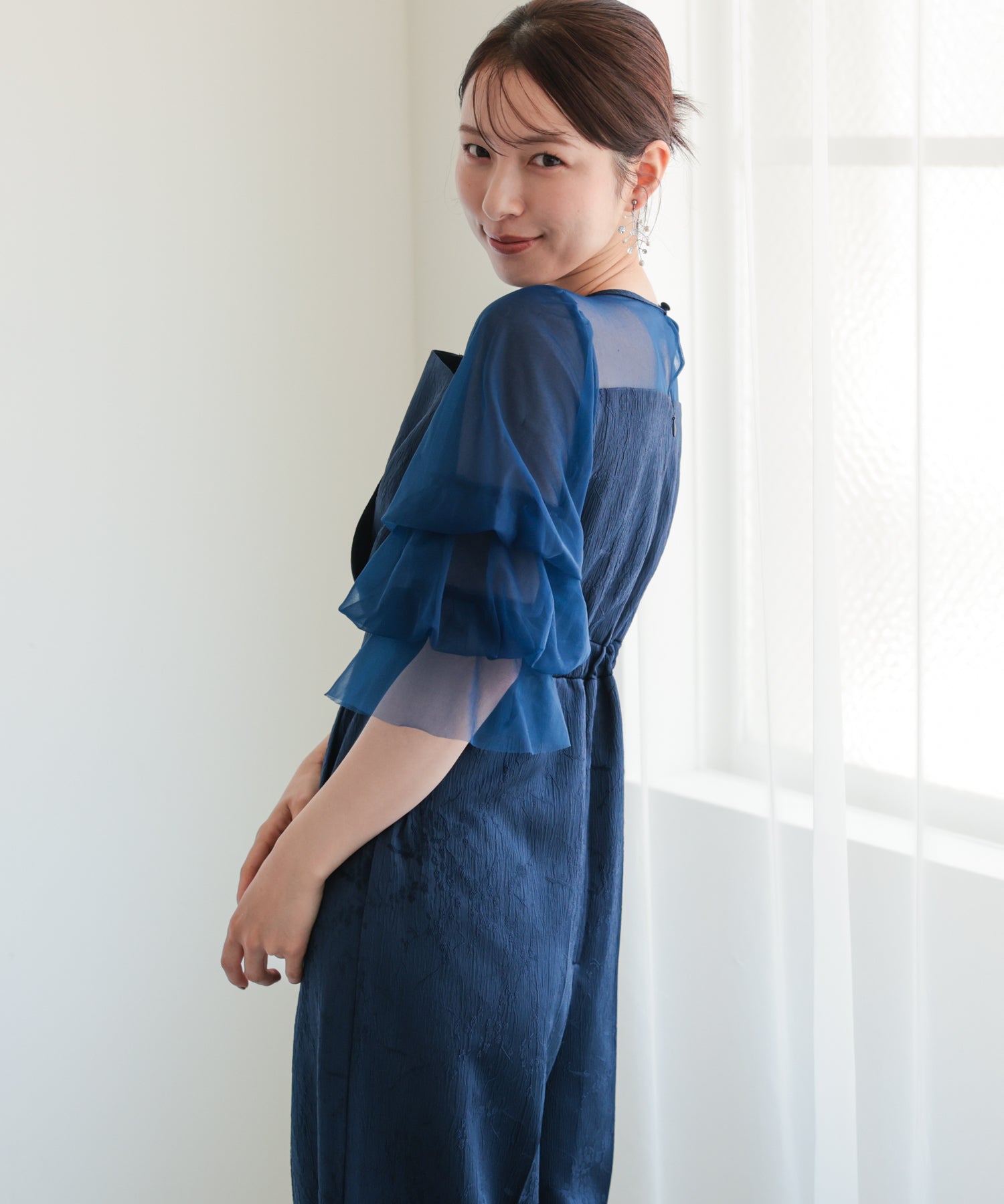 ネイビー/163cm/Mサイズ着用