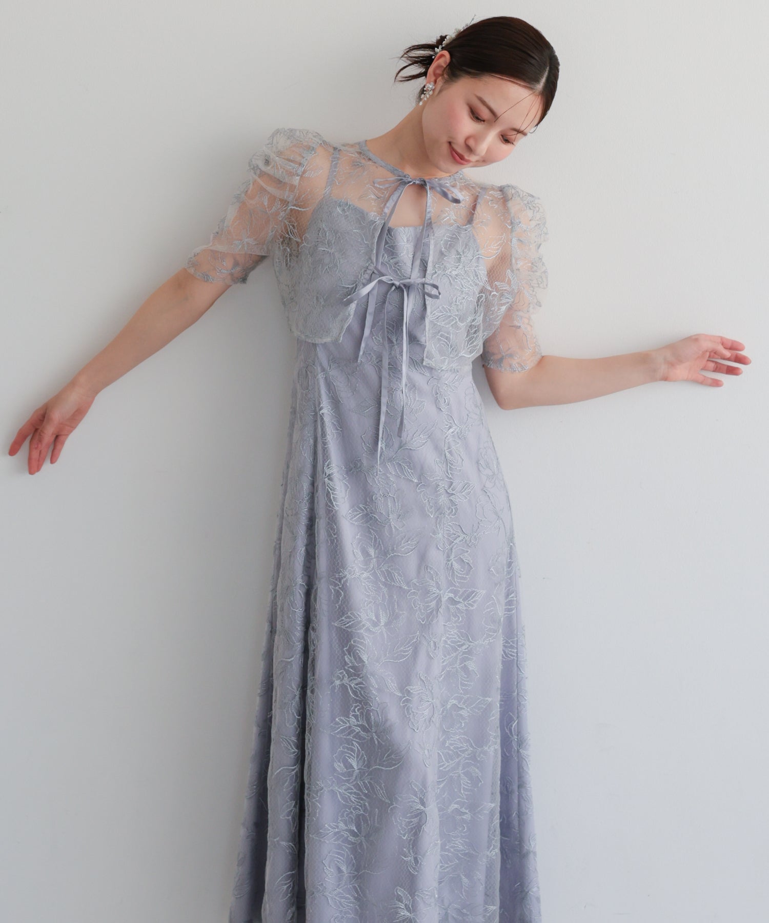 シアーレースボレロセットアップドレス/22325280