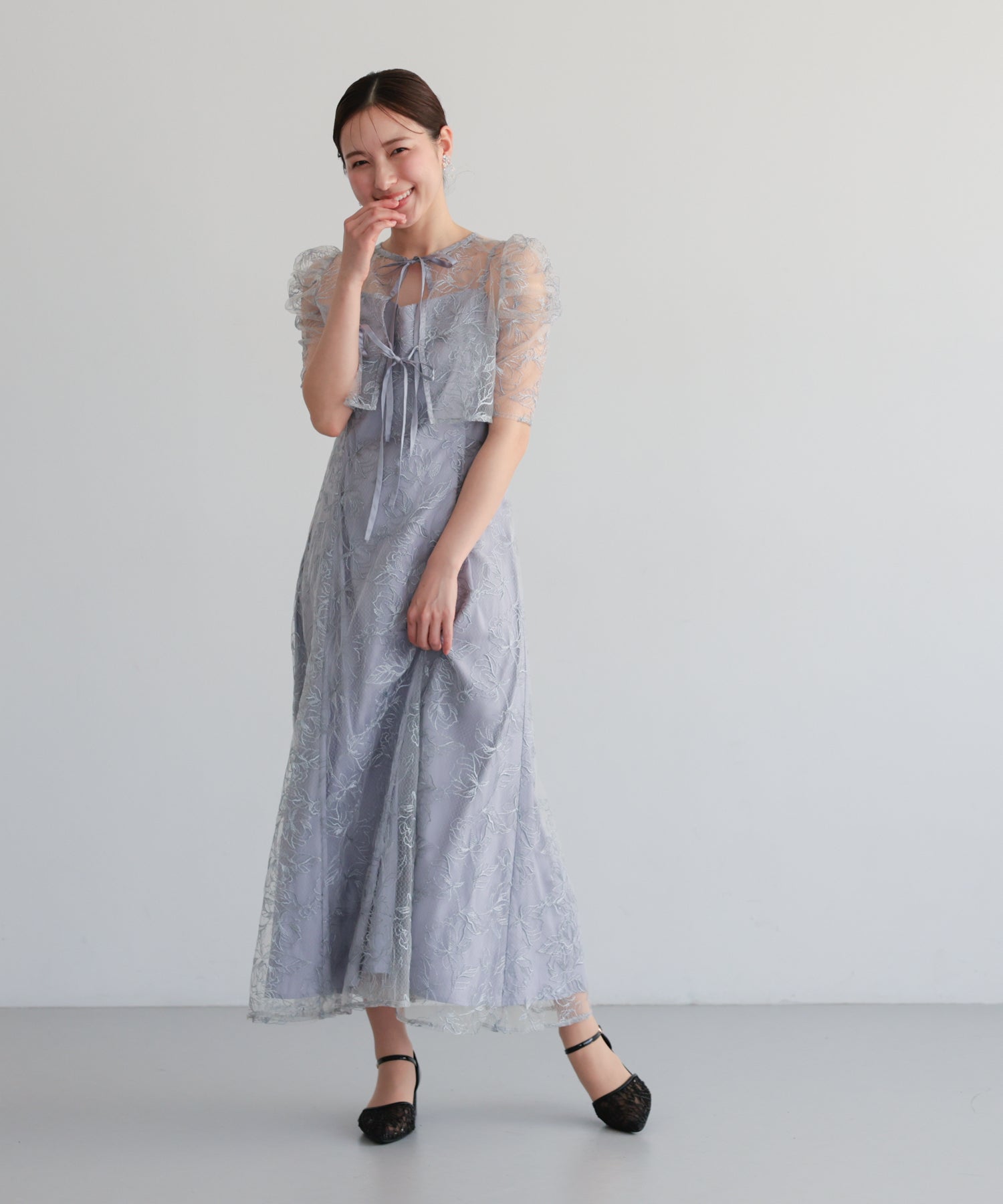 シアーレースボレロセットアップドレス/22325280