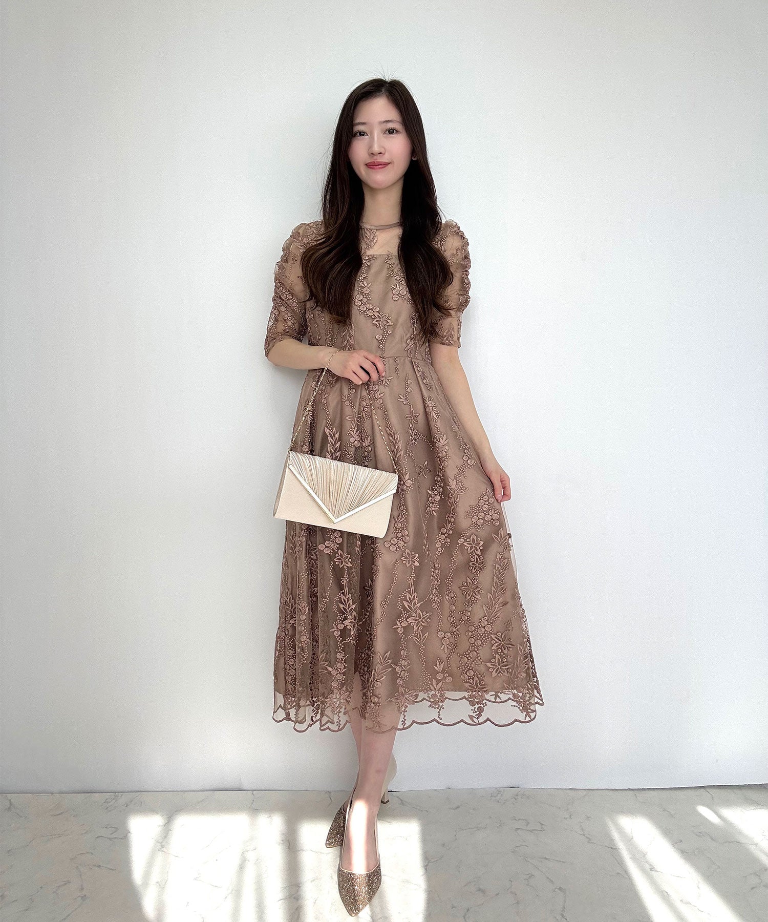 163cm/モカ/Mサイズ着用