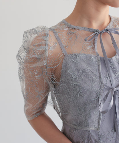 シアーレースボレロセットアップドレス/22325280