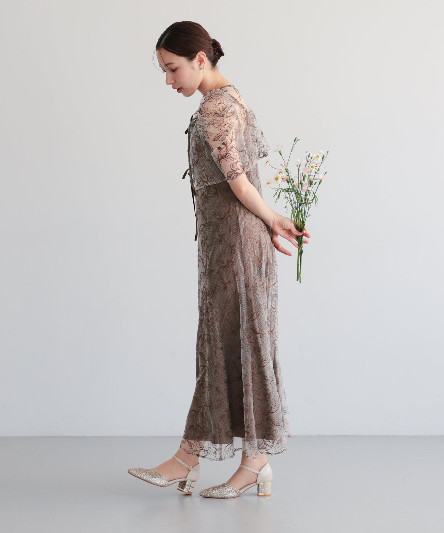 シアーレースボレロセットアップドレス/22325280