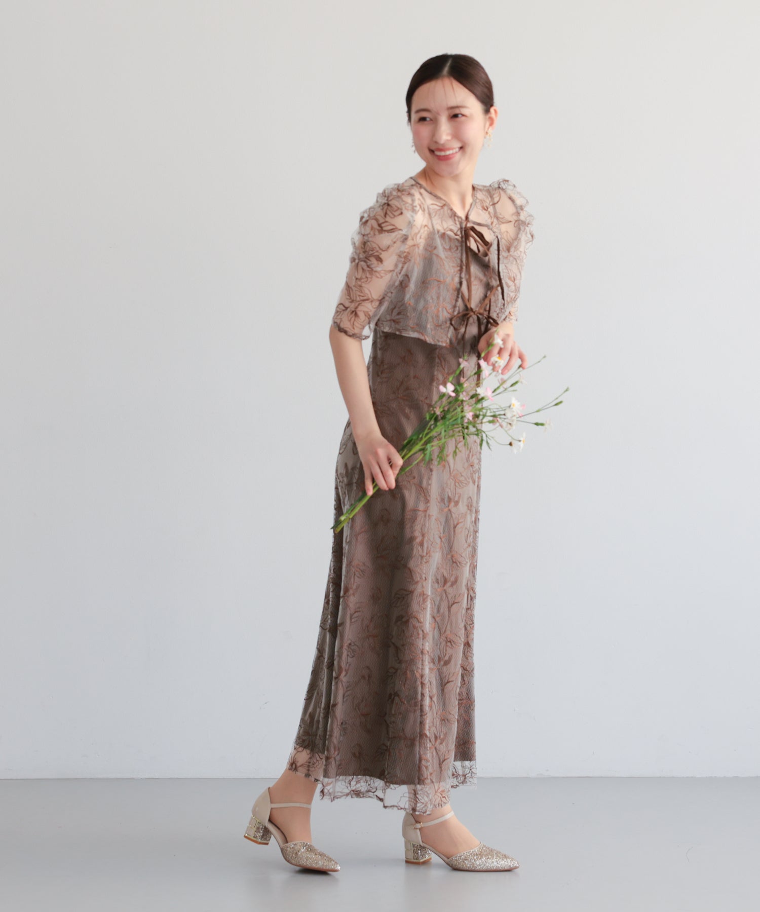 シアーレースボレロセットアップドレス/22325280