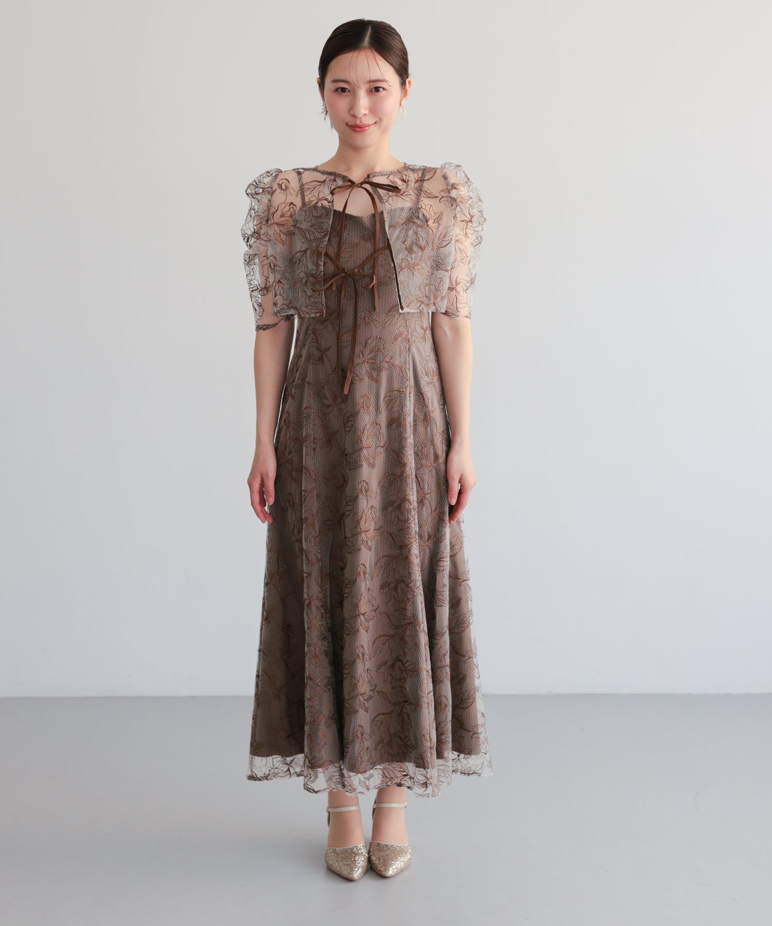 シアーレースボレロセットアップドレス/22325280