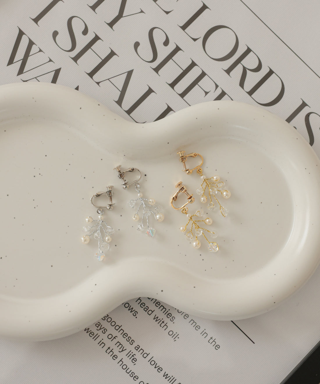 ドレスアクセサリー プティブランチビジューイヤリング/ERT42000