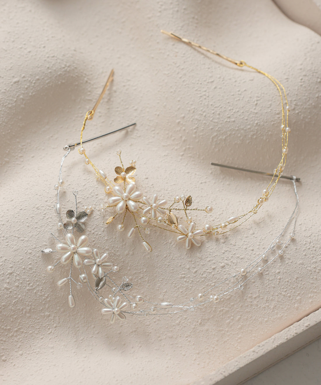 ドレスアクセサリー フラワーモチーフパールヘッドドレス/HDT42009