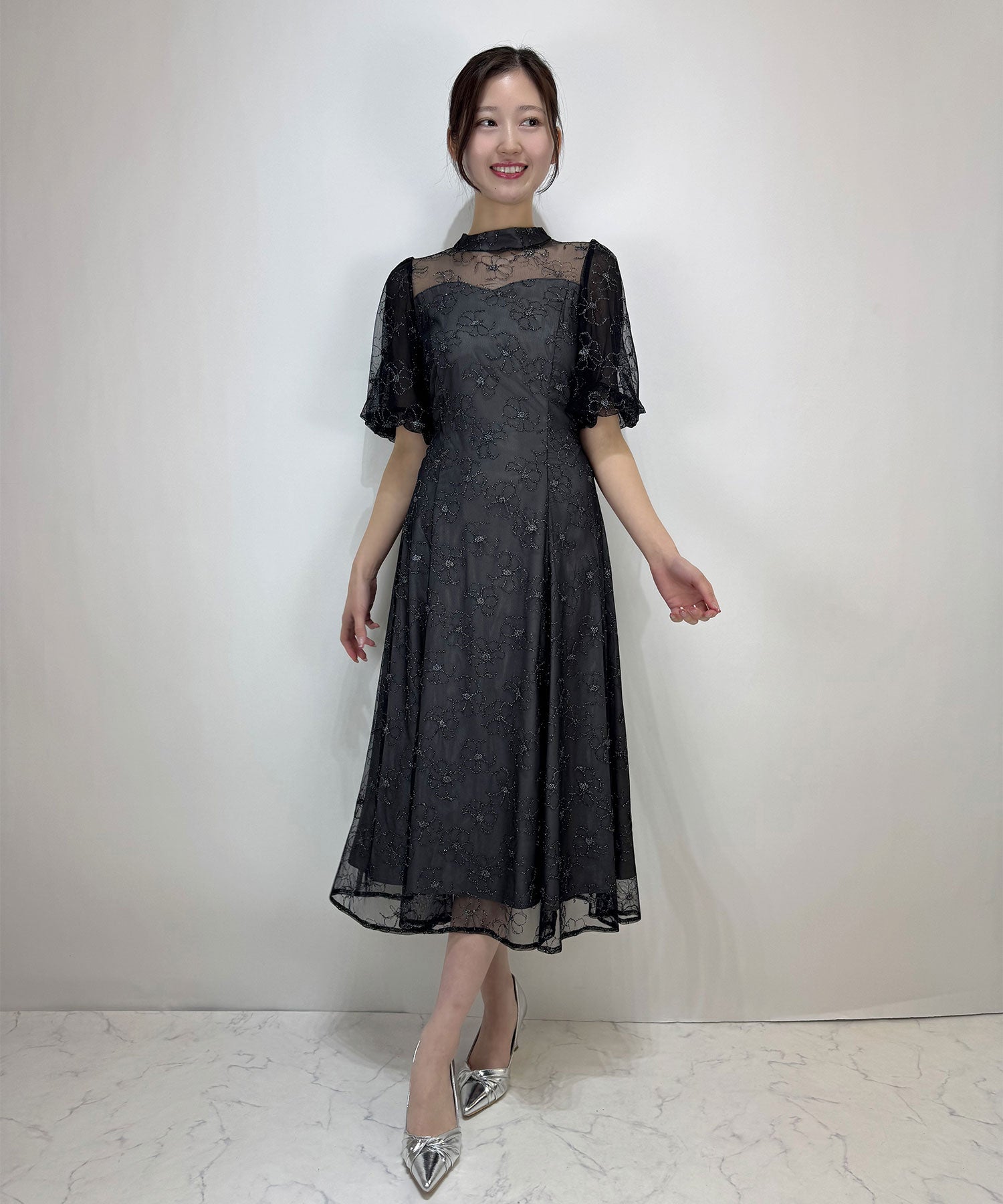 結婚式・お呼ばれドレス｜クラシカルレースフレアドレス/22325281