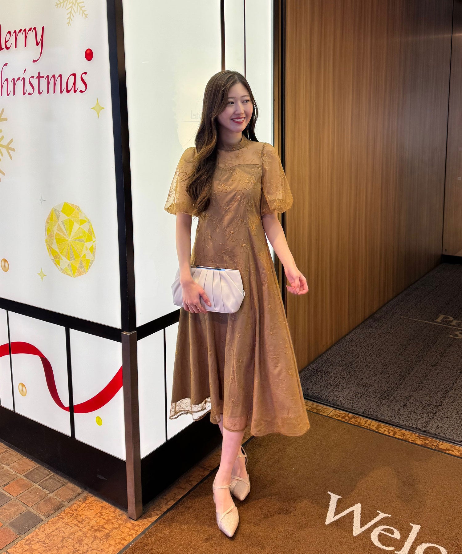 結婚式・お呼ばれドレス｜クラシカルレースフレアドレス/22325281