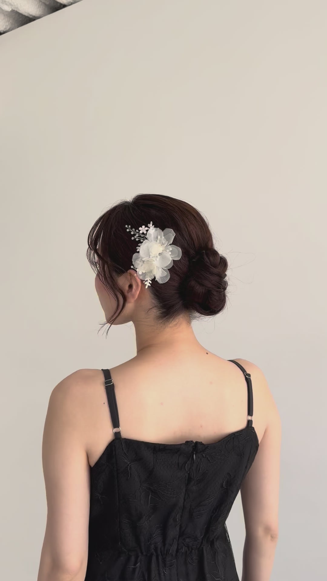 ドレスアクセサリー シフォンフルールヘアクリップ/RT55034
