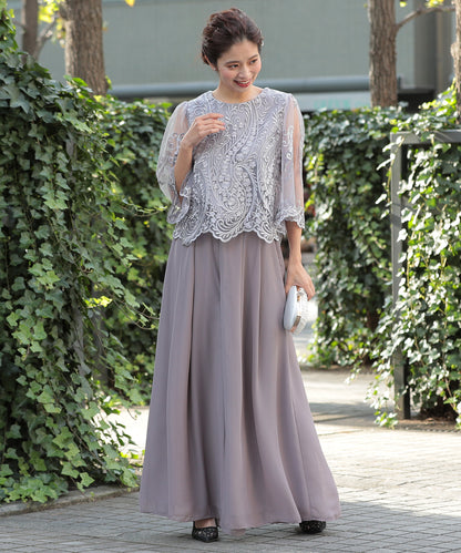 ラウンドネックワイドパンツセットアップ/319096