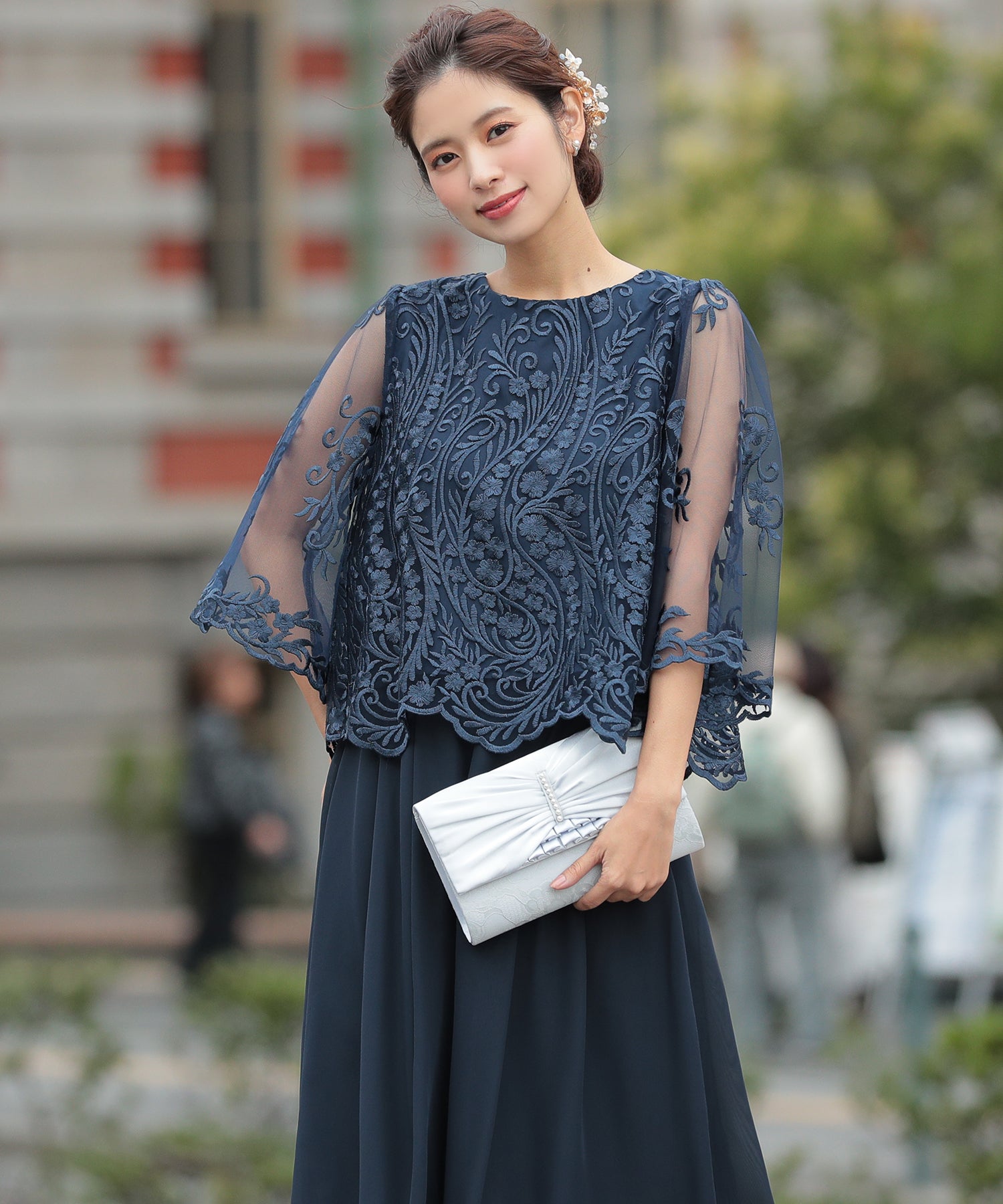 ラウンドネックワイドパンツセットアップ/319096