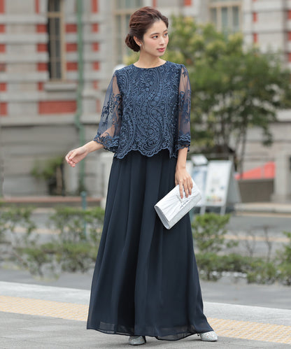 ラウンドネックワイドパンツセットアップ/319096