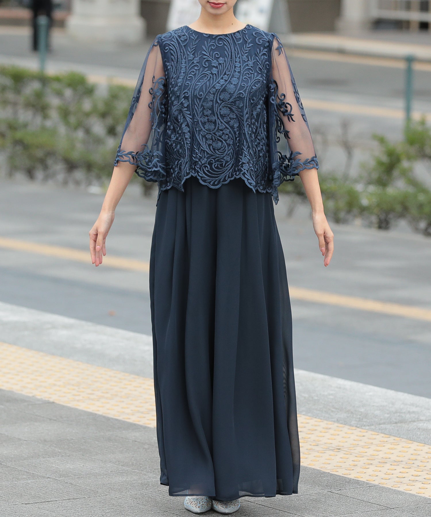 ラウンドネックワイドパンツセットアップ/319096