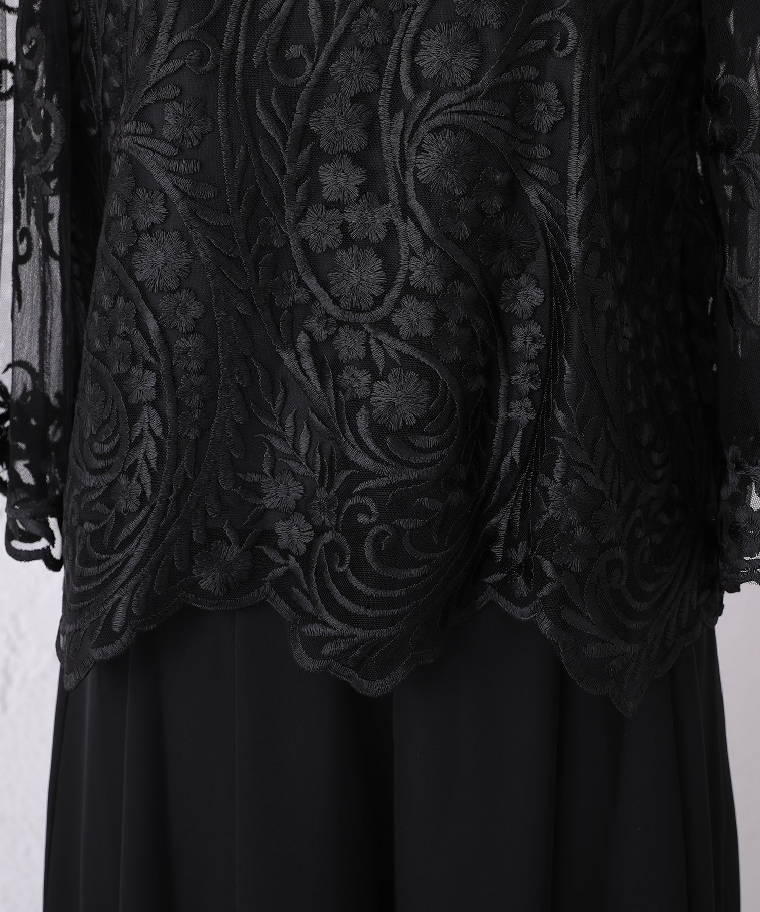 ラウンドネックワイドパンツセットアップ/319096